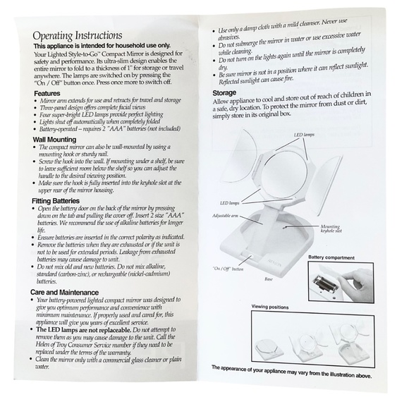 Revlon lighted travel makeup mirror - Picture 6 of 6